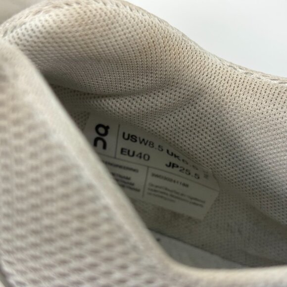 On The Roger Centre Court Shoes Womens Size 8.5 White Gold Leather - Picture 6 of 6